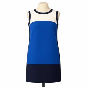 Kate Spade Maysie Colorblock Shift Dress in Ocean Blue Size 4